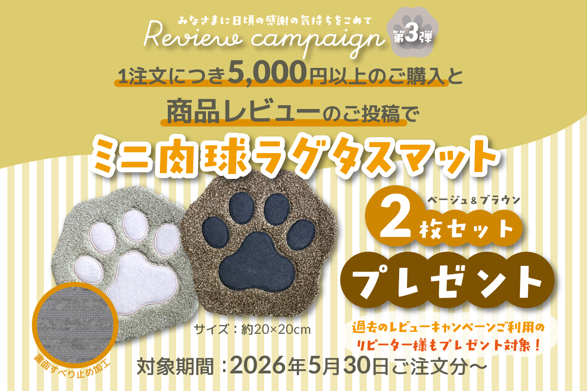 レビューキャンペーン第3弾